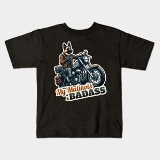 Belgian Malinois Biker Kids T-Shirt